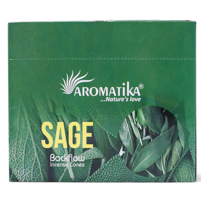 Pack of 10 Masala Backflow Incense - Sage