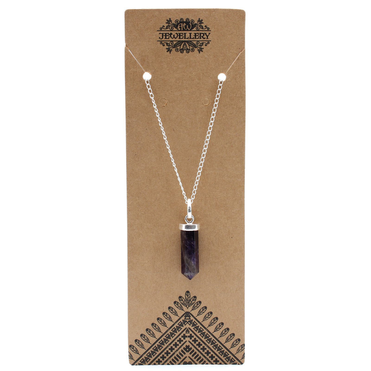 Gemstone Classic Point Pendant - Amethyst