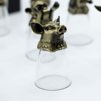 Gift Set of 12 Glasses (25ml) - Forest & Mystical Creatures